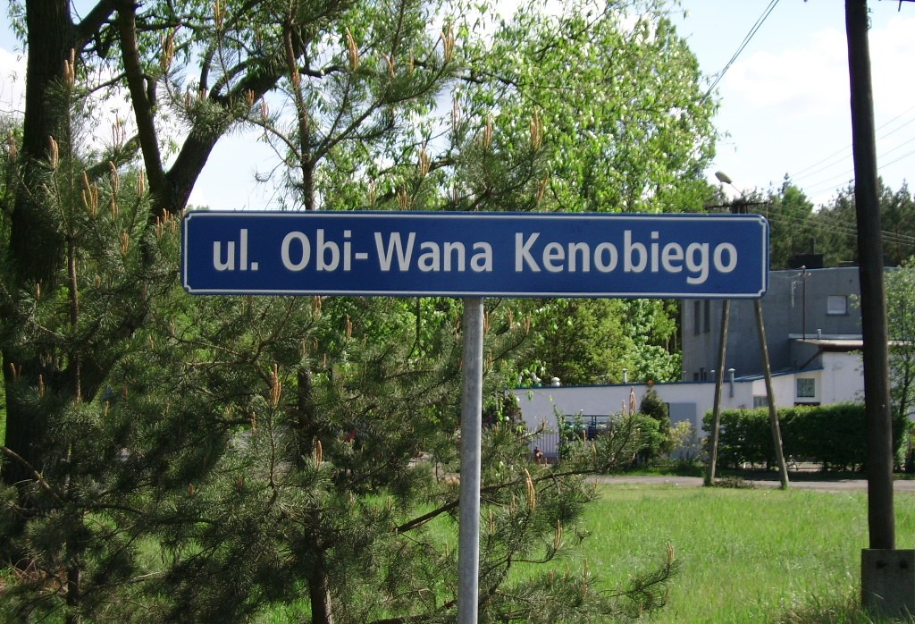 Ul. Obi-Wana Kenobiego w Grabowcu pod Toruniem