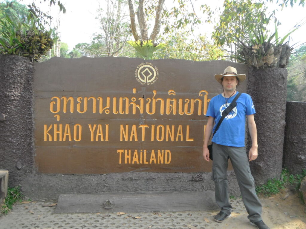 Park Narodowy Khao Yai - tablica parku, fot. Daniel Karwicki