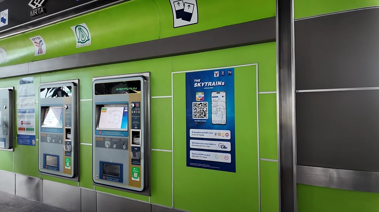 Transport publiczny w Bangkoku - automaty BTS